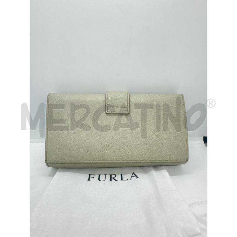 PORTA FOGLIO FURLA BEIGE INT BLU | Mercatino dell'Usato Roma tor tre teste 2