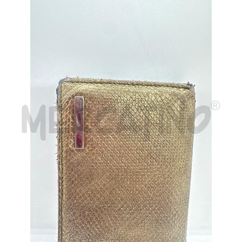 PORTA FOGLIO GUCCI PELLE NERO RETTILE DA RIV | Mercatino dell'Usato Roma tor tre teste 2