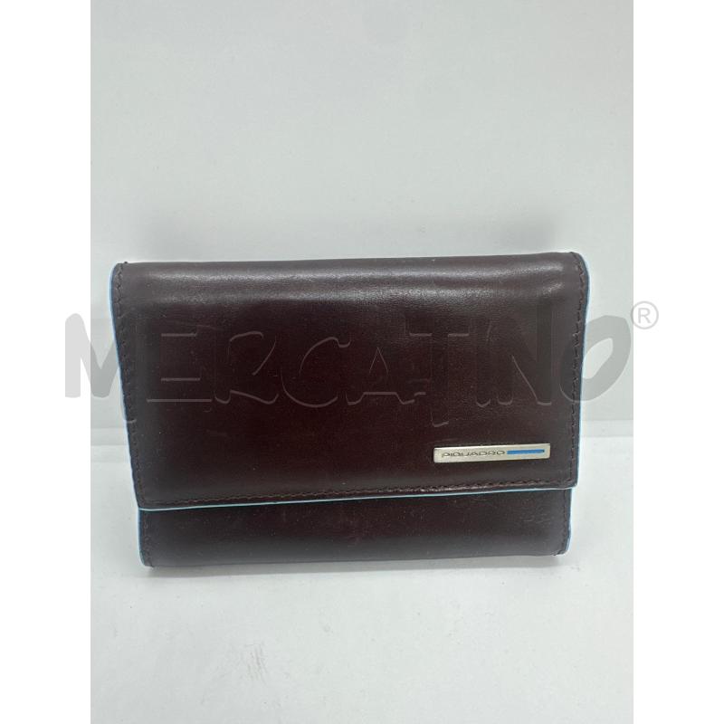 PORTA FOGLIO PIQUADRO MARRONE RIF CELESTE | Mercatino dell'Usato Roma tor tre teste 1