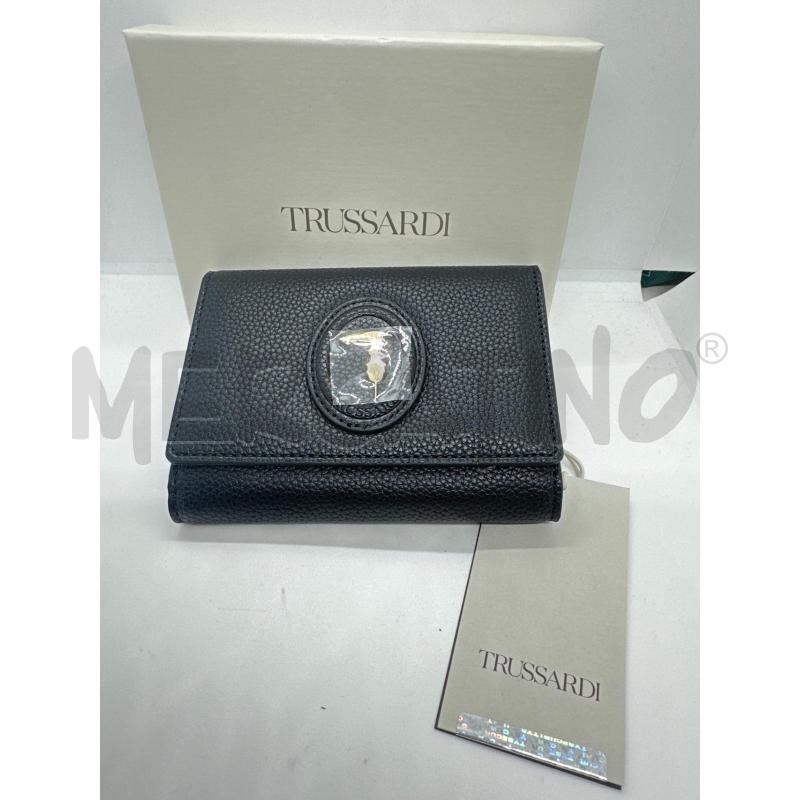 PORTA FOGLIO  DONNA TRUSSARDI NERO | Mercatino dell'Usato Roma tor tre teste 1