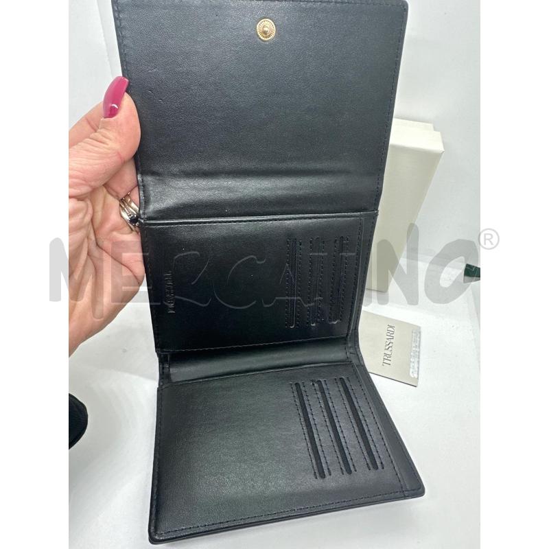 PORTA FOGLIO  DONNA TRUSSARDI NERO | Mercatino dell'Usato Roma tor tre teste 4