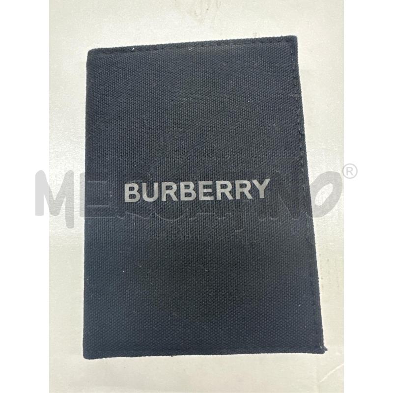 PORTA PASSAPORTO BURBERRY TELA NERO | Mercatino dell'Usato Roma tor tre teste 1