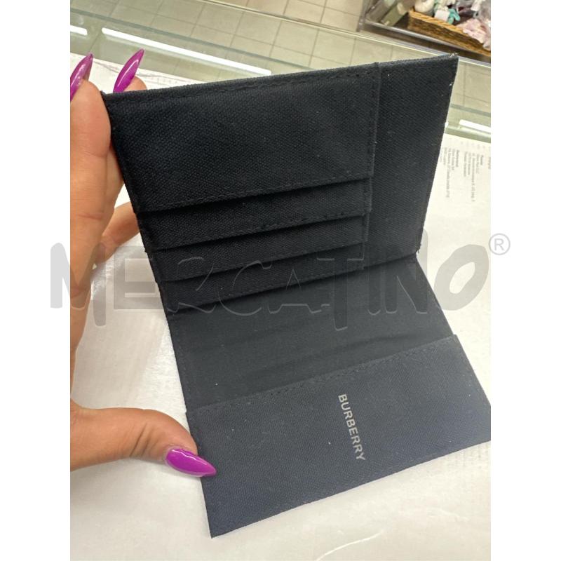 PORTA PASSAPORTO BURBERRY TELA NERO | Mercatino dell'Usato Roma tor tre teste 2