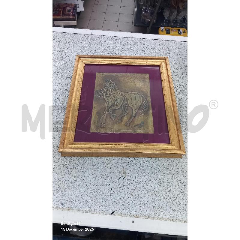 QUADRO CAVALLO DORATO | Mercatino dell'Usato Roma tor tre teste 1