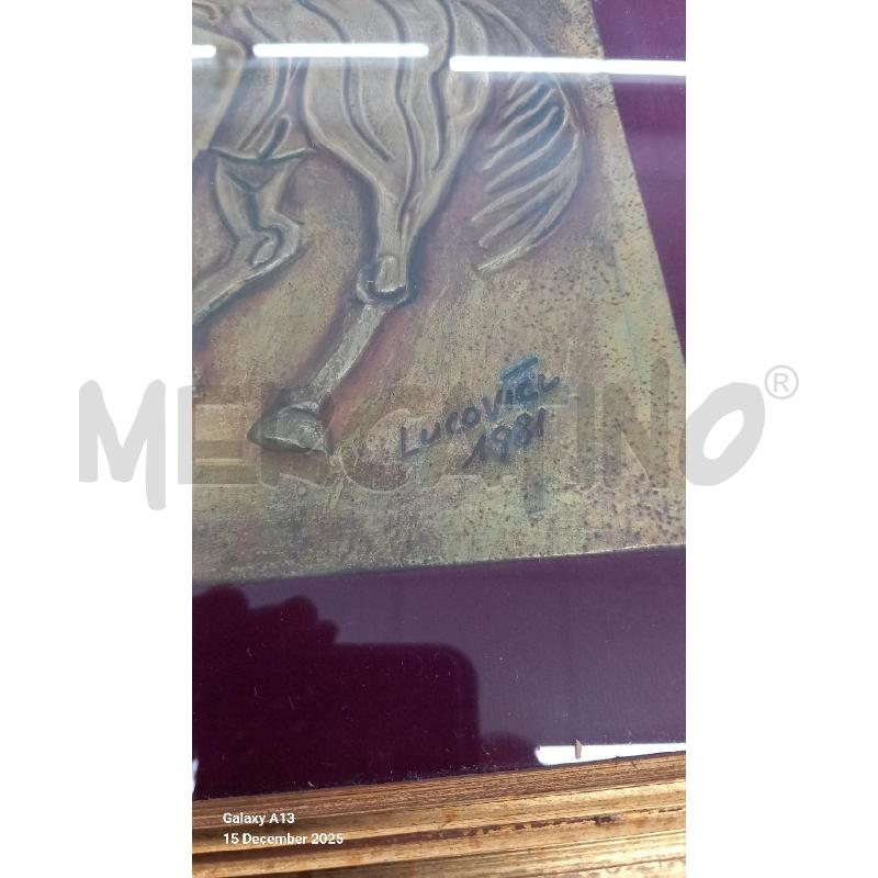 QUADRO CAVALLO DORATO | Mercatino dell'Usato Roma tor tre teste 2