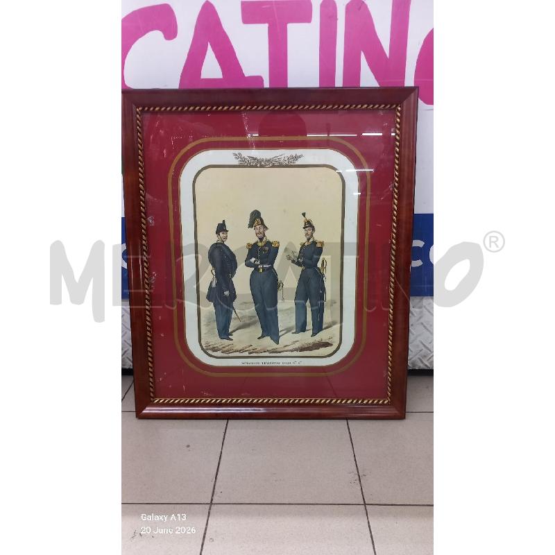 QUADRO VECCHIO FORZE ARMATE | Mercatino dell'Usato Roma tor tre teste 1