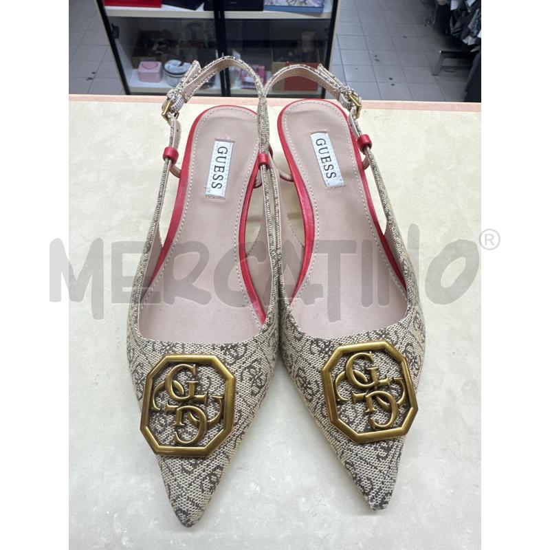 SABOT GUESS BEIGE TRAMA RIF ROSSO | Mercatino dell'Usato Roma tor tre teste 1