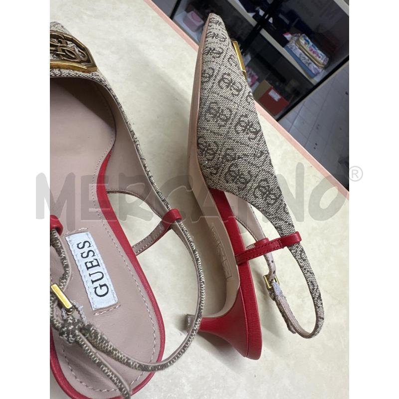 SABOT GUESS BEIGE TRAMA RIF ROSSO | Mercatino dell'Usato Roma tor tre teste 3
