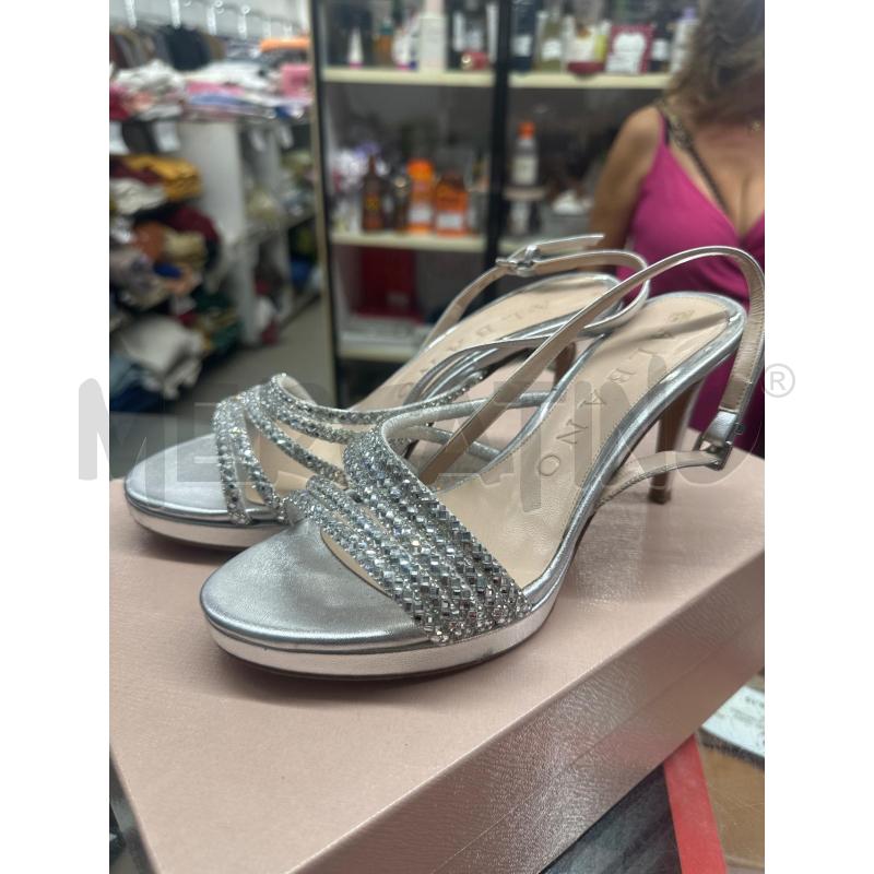 SANDALI DONNA ALBANO FASCIA ARG STRASS | Mercatino dell'Usato Roma tor tre teste 1