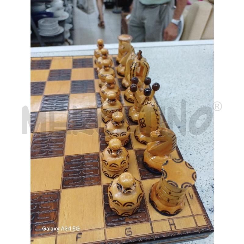 SCACCHIERA LEGNO | Mercatino dell'Usato Roma tor tre teste 2