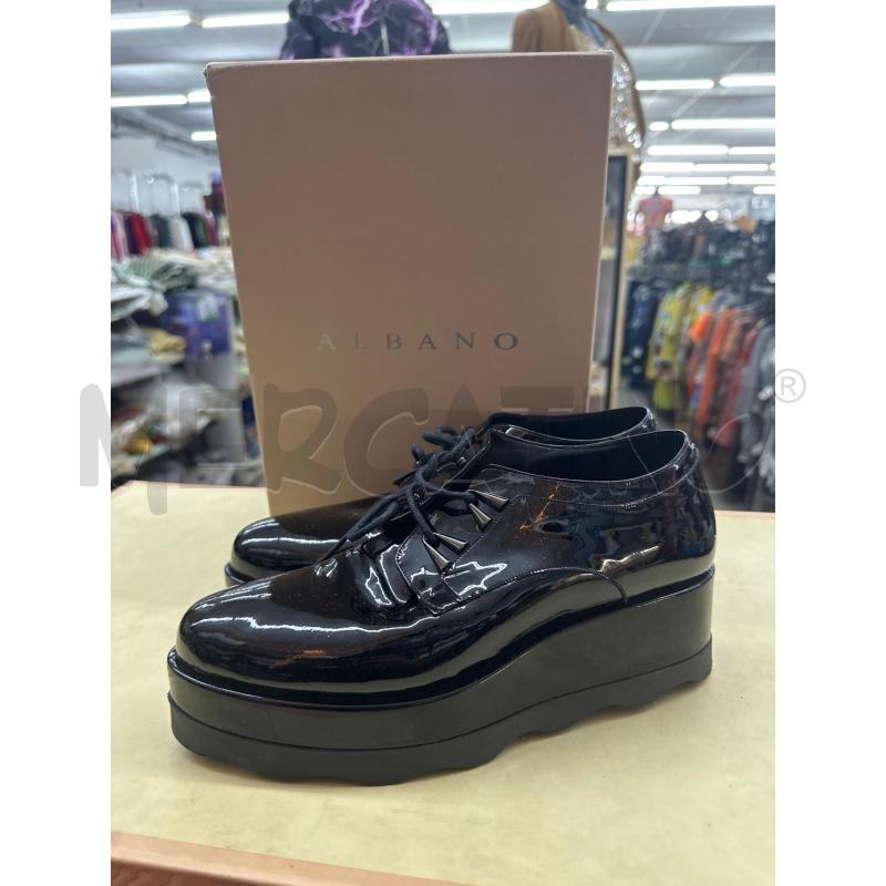 SCARPE DONNA ALBANO LUCIDO PUNTA NERO | Mercatino dell'Usato Roma tor tre teste 1
