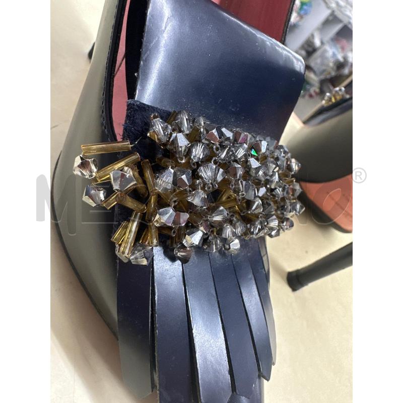 SCARPE DONNA BLUMARINE BLU PATTINA PERLINE DA RIV | Mercatino dell'Usato Roma tor tre teste 4