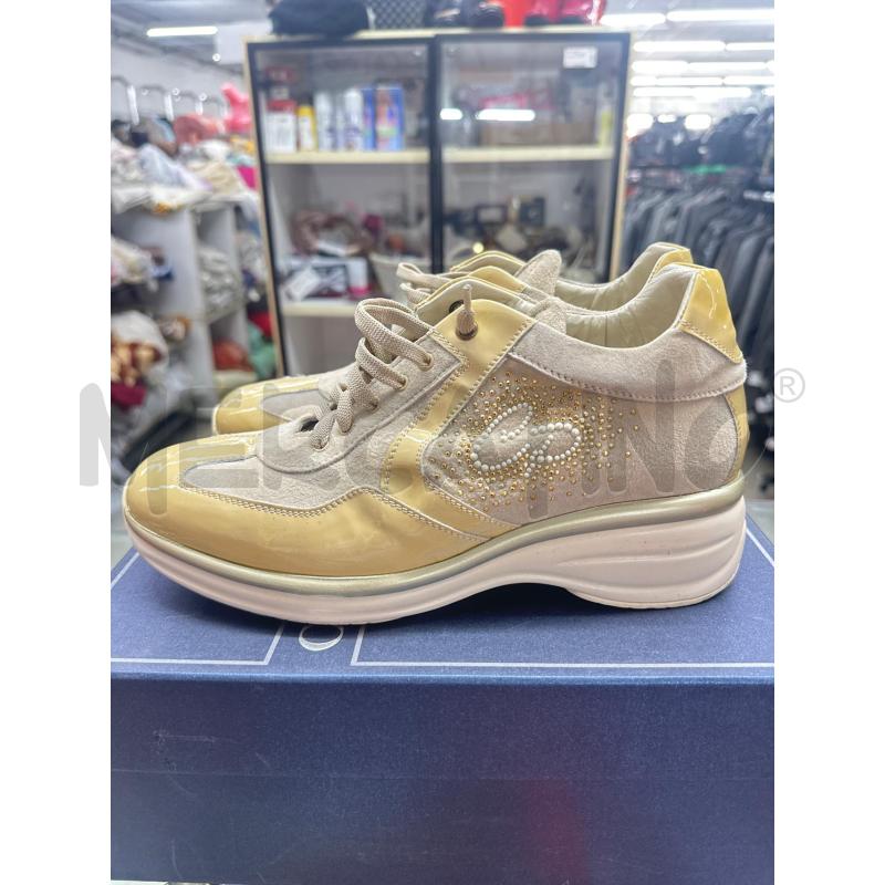 SCARPE DONNA CESARE P. BEIGE SCAMOSC GIALLINO | Mercatino dell'Usato Roma tor tre teste 1