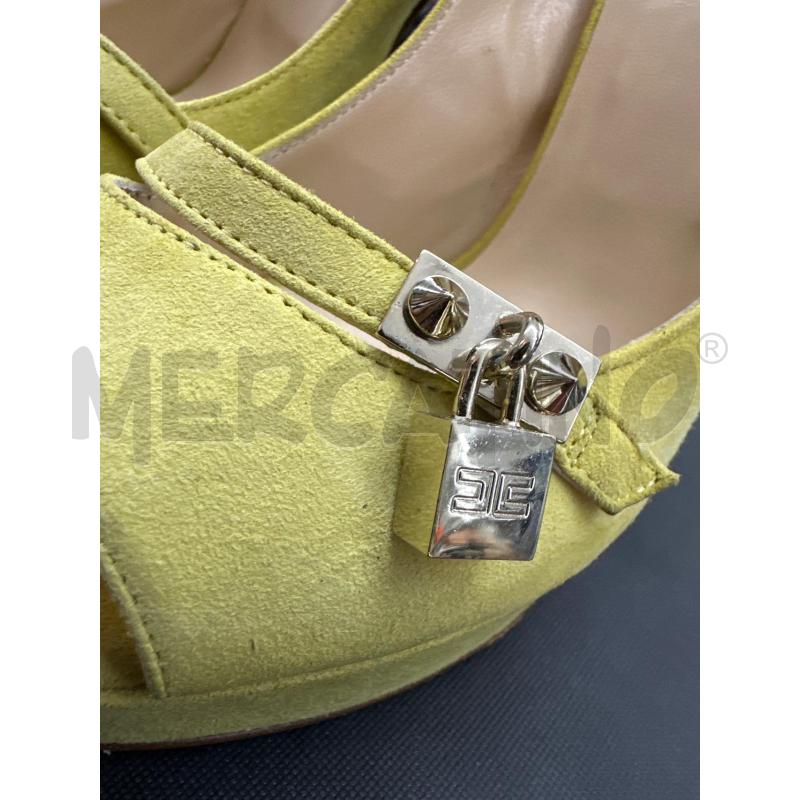 SCARPE DONNA ELISABETTA FRANCHI SCAMOSC VERDE ACIDO | Mercatino dell'Usato Roma tor tre teste 3