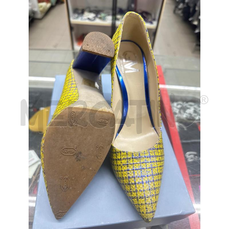 SCARPE DONNA GIANNI MARRA GIALLE  BLU ELETRICO TACCO LARGO | Mercatino dell'Usato Roma tor tre teste 4