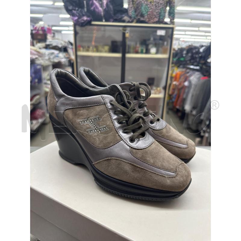 SCARPE DONNA HOGAN MARRONE SCAMOSC H STRASS TACCO | Mercatino dell'Usato Roma tor tre teste 3