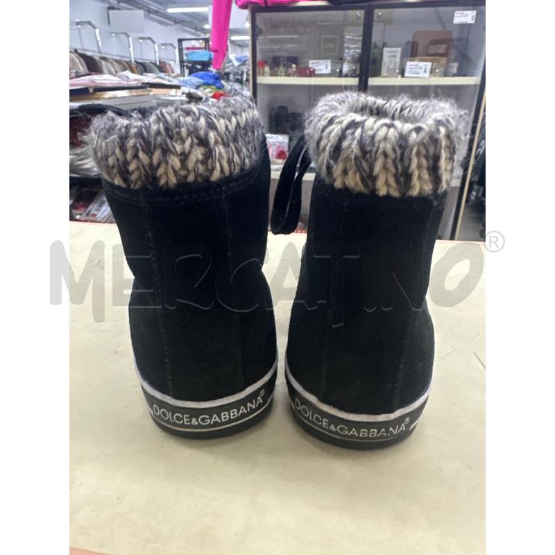 SCARPE UNISEX DOLCE&GABBANA NERO SCAMOSC LANETTA | Mercatino dell'Usato Roma tor tre teste 3