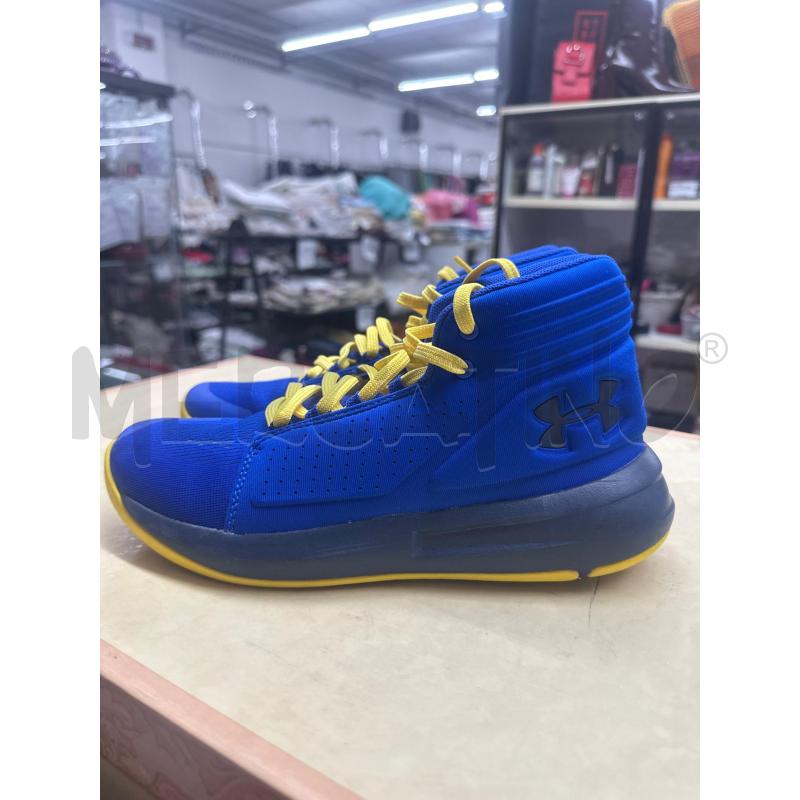 SCARPE UNISEX UNDER ARMOUR BLU ELECTRIC GIALLO | Mercatino dell'Usato Roma tor tre teste 1