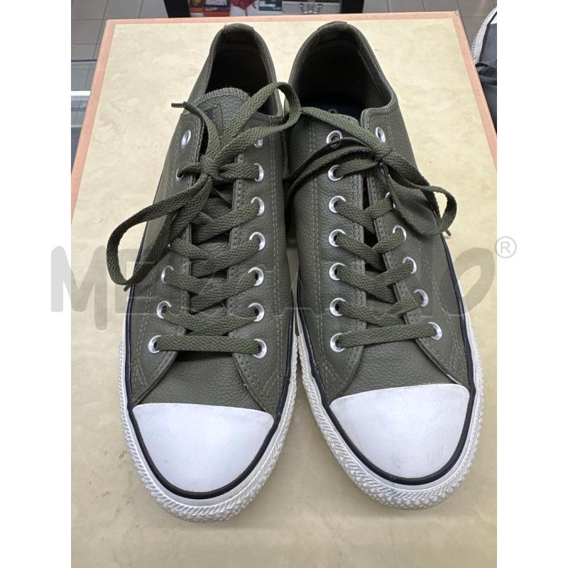 SCARPE UOMO CONVERSE PELLE VERDE MILITARE | Mercatino dell'Usato Roma tor tre teste 1