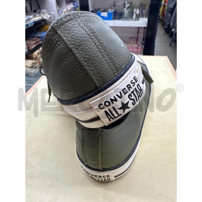 SCARPE UOMO CONVERSE PELLE VERDE MILITARE | Mercatino dell'Usato Roma tor tre teste 2