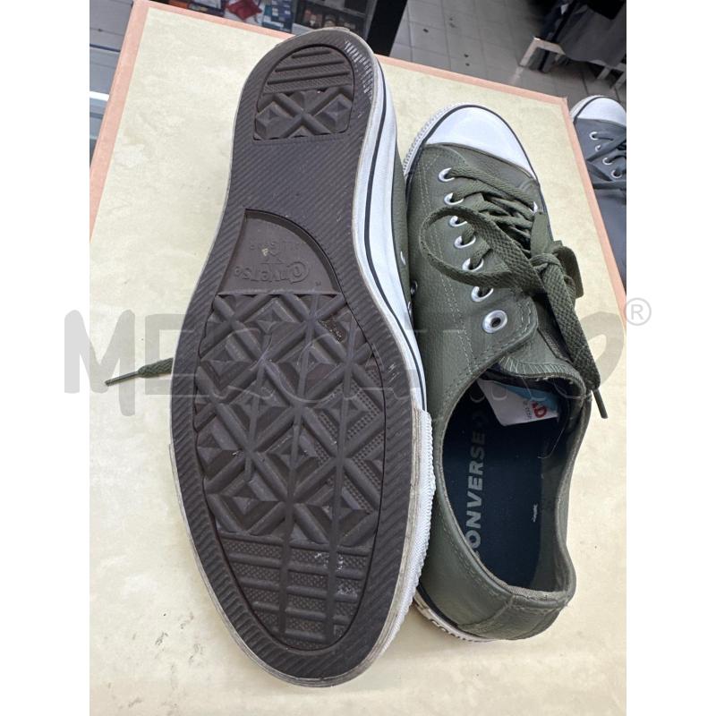 SCARPE UOMO CONVERSE PELLE VERDE MILITARE | Mercatino dell'Usato Roma tor tre teste 4