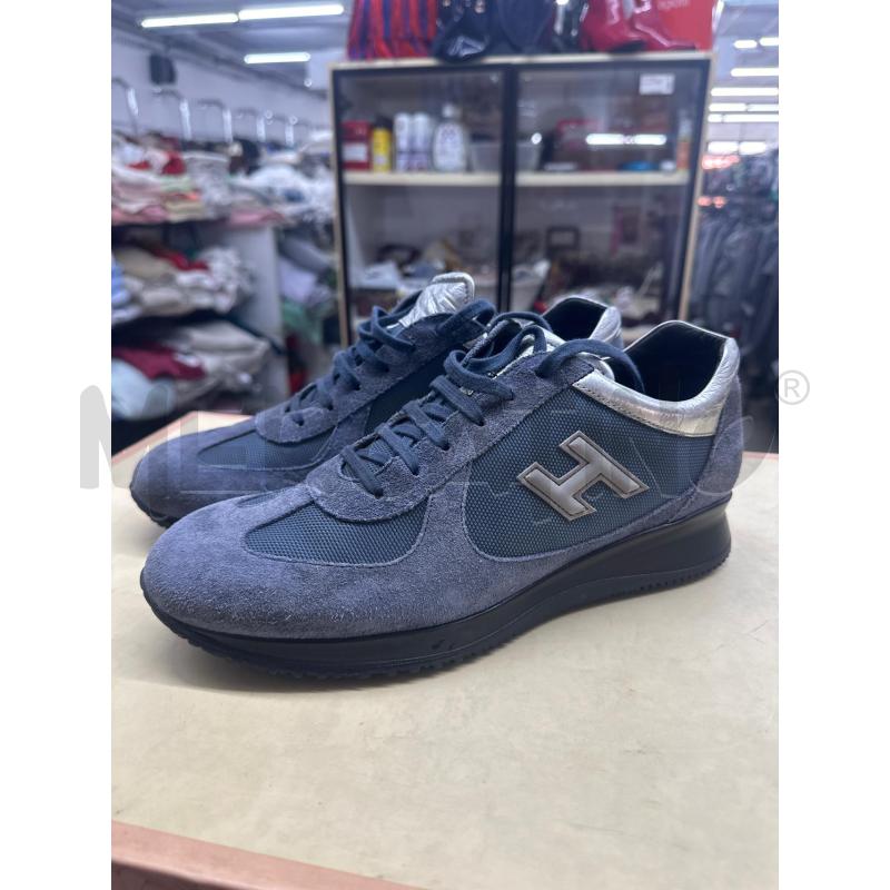 SCARPE UOMO HOGAN SCAMOSC AZZURRO RETRO ARGENTO | Mercatino dell'Usato Roma tor tre teste 1