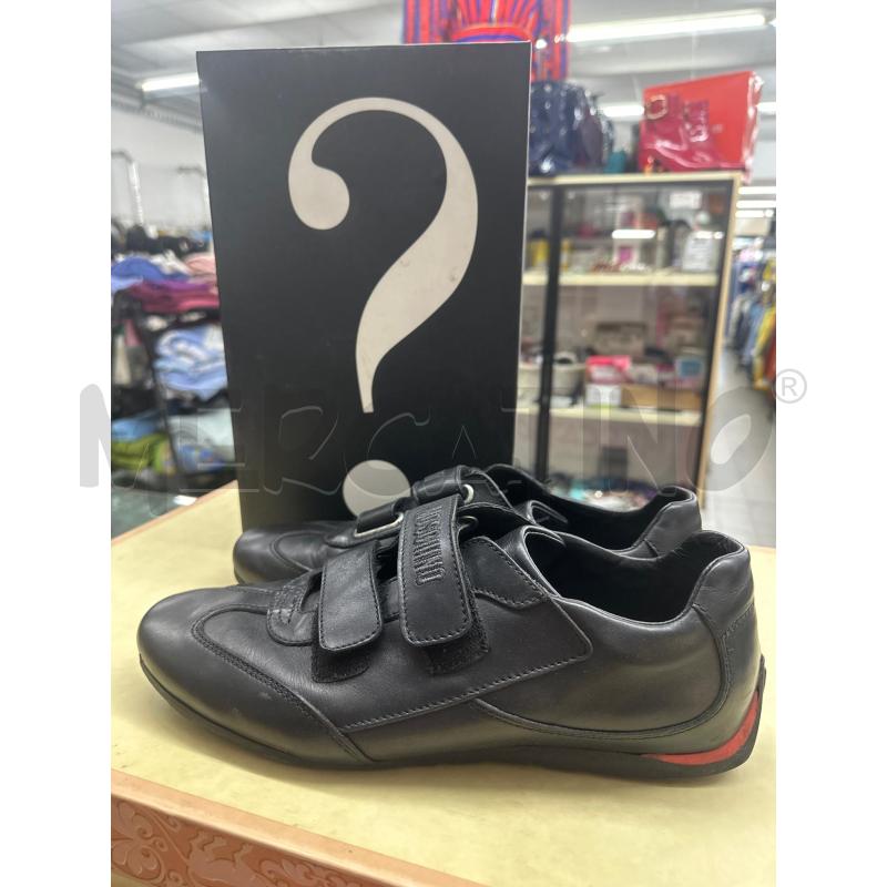 SCARPE UOMO MOSCHINO PELLE NERO STRAPPI | Mercatino dell'Usato Roma tor tre teste 1
