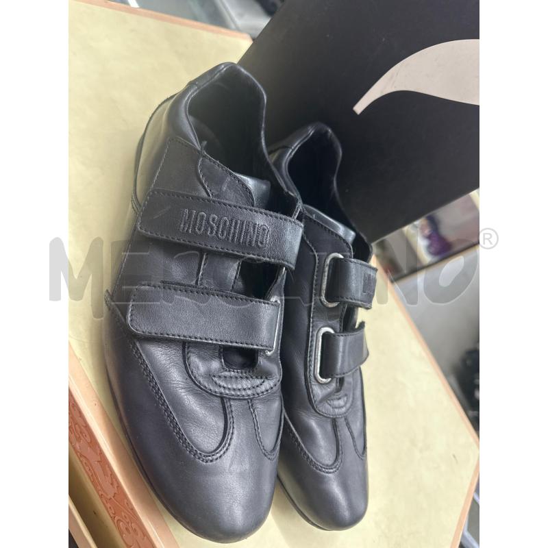 SCARPE UOMO MOSCHINO PELLE NERO STRAPPI | Mercatino dell'Usato Roma tor tre teste 2