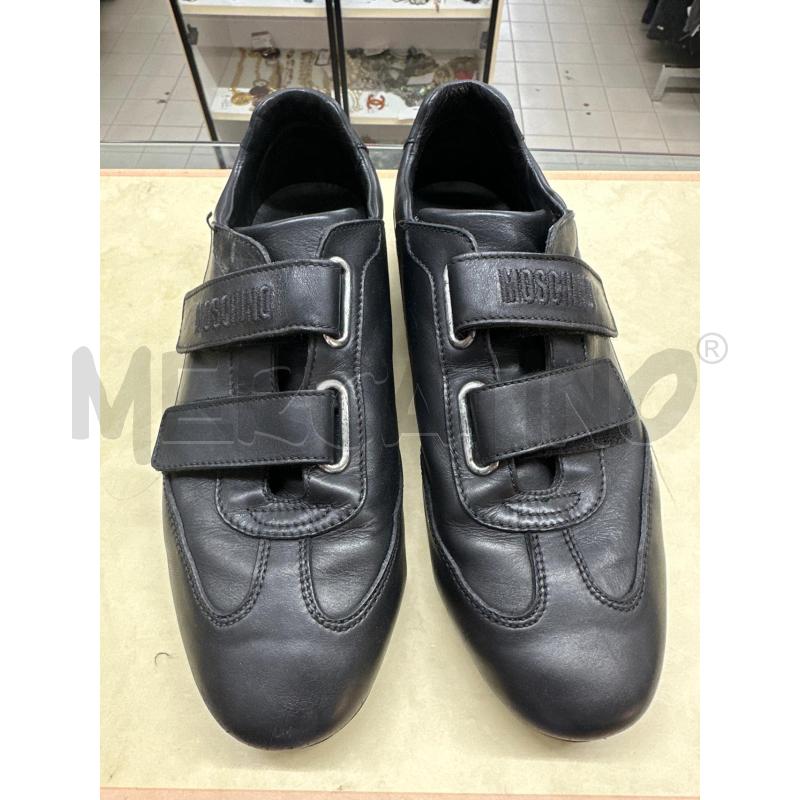 SCARPE UOMO MOSCHINO PELLE NERO STRAPPI | Mercatino dell'Usato Roma tor tre teste 3