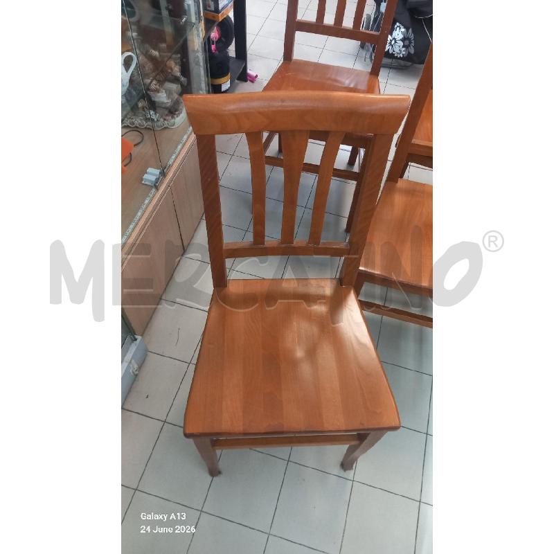 SEDIE PZ. 4 LEGNO CILIEGIO  | Mercatino dell'Usato Roma tor tre teste 2