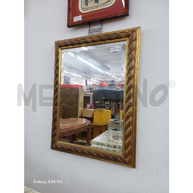 SPECCHIO CORNICE CORNICE ORO MARRONE | Mercatino dell'Usato Roma tor tre teste 1