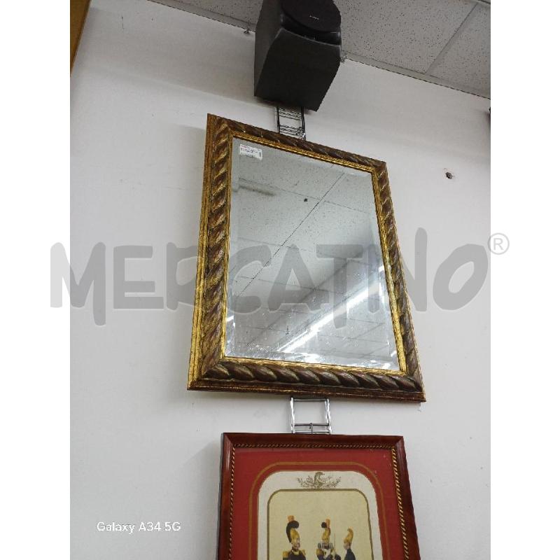 SPECCHIO CORNICE CORNICE ORO MARRONE | Mercatino dell'Usato Roma tor tre teste 2