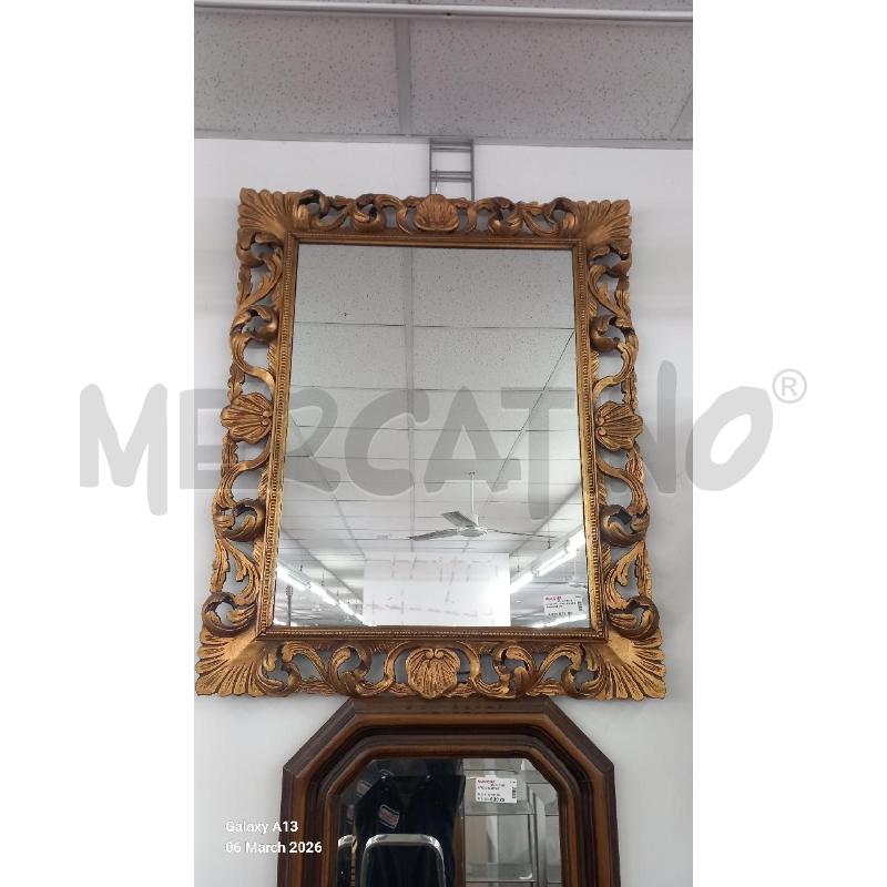 SPECCHIO CORNICE DORATA QUADRATO | Mercatino dell'Usato Roma tor tre teste 1