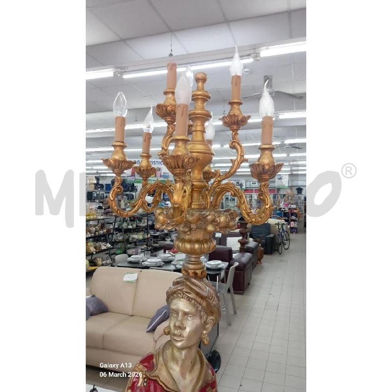 STATUA LAMPADA MORO DORATO  | Mercatino dell'Usato Roma tor tre teste 2