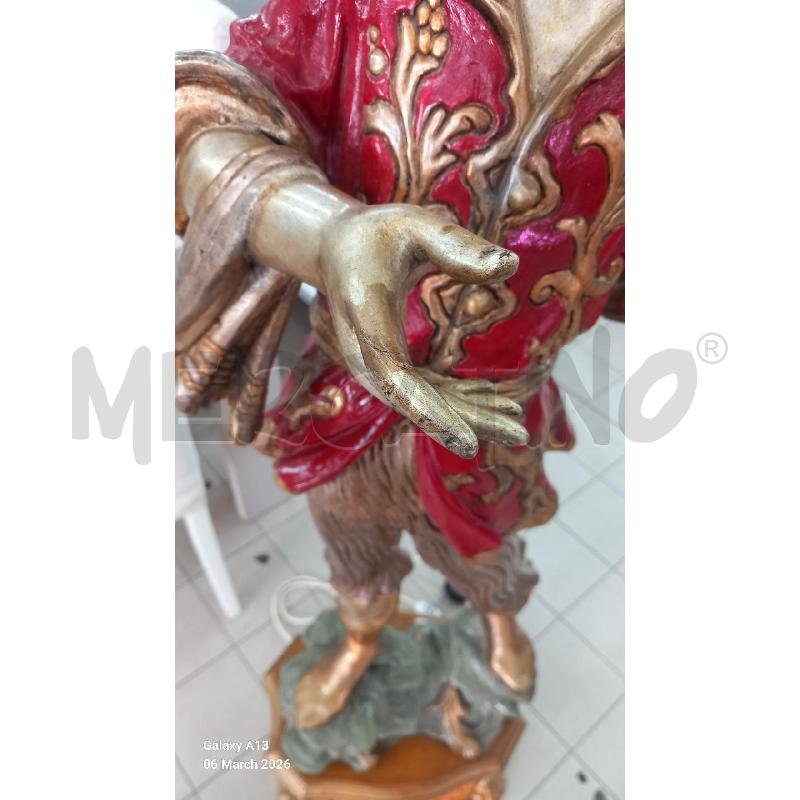 STATUA LAMPADA MORO DORATO  | Mercatino dell'Usato Roma tor tre teste 3
