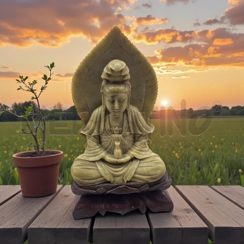 STATUINA GIADA BUDDHA | Mercatino dell'Usato Roma tor tre teste 1