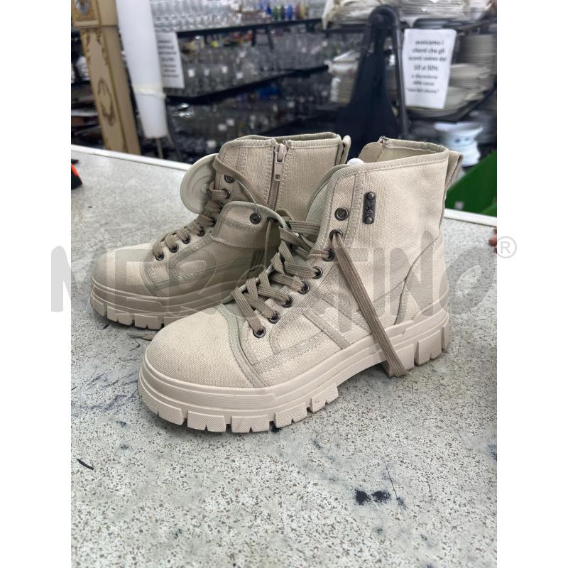 STIVALETTI DONNA OXS TELA BEIGE | Mercatino dell'Usato Roma tor tre teste 1