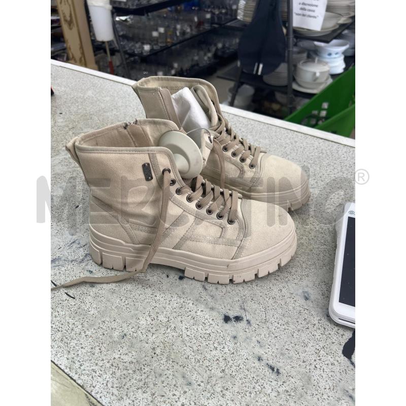 STIVALETTI DONNA OXS TELA BEIGE | Mercatino dell'Usato Roma tor tre teste 2