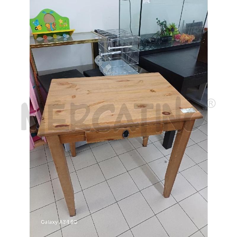 TAVOLO LEGNO 1 CASSETTO | Mercatino dell'Usato Roma tor tre teste 1