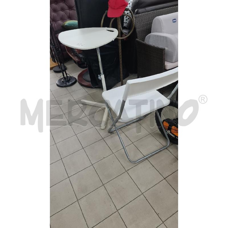 TAVOLO TRIANGOLARE + SEDIA | Mercatino dell'Usato Roma tor tre teste 2