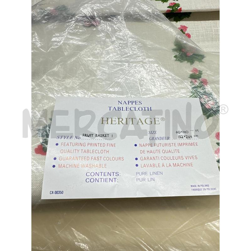 TOVAGLIA LINO 60X140 MELOGRANI | Mercatino dell'Usato Roma tor tre teste 4