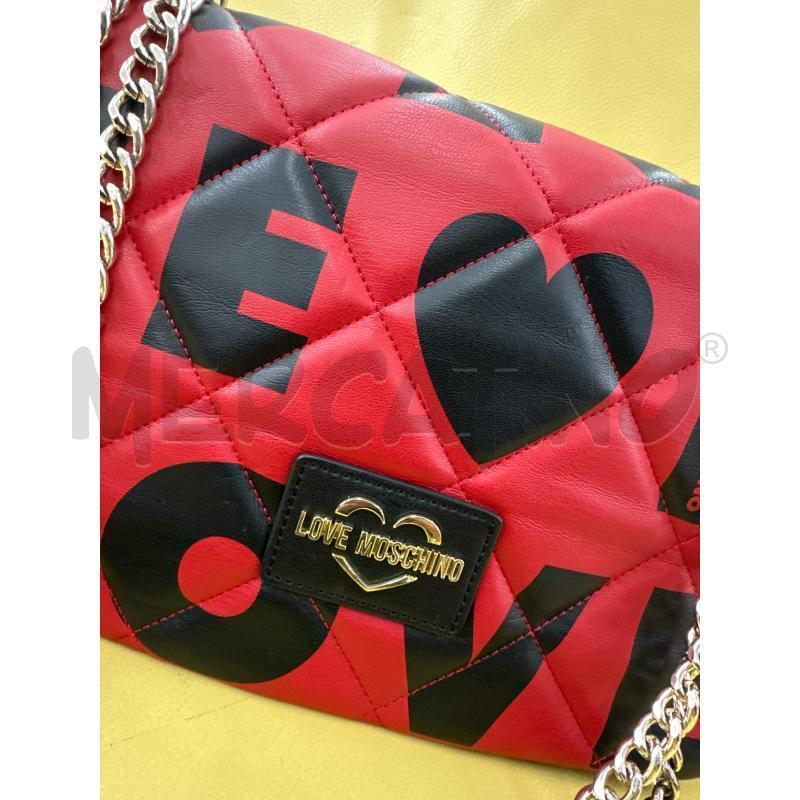 TRACOLLA DONNA LOVE MOSCHINO NERO ROSSO | Mercatino dell'Usato Roma tor tre teste 2