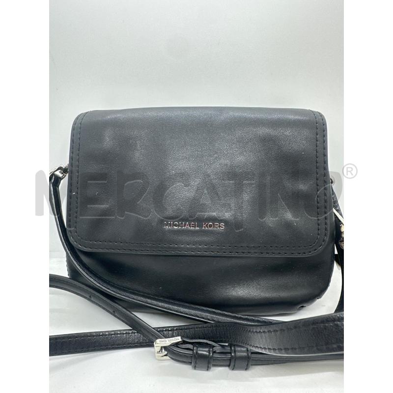 TRACOLLA DONNA MICHAEL KORS NERO PELLE INSERTI PITON | Mercatino dell'Usato Roma tor tre teste 1