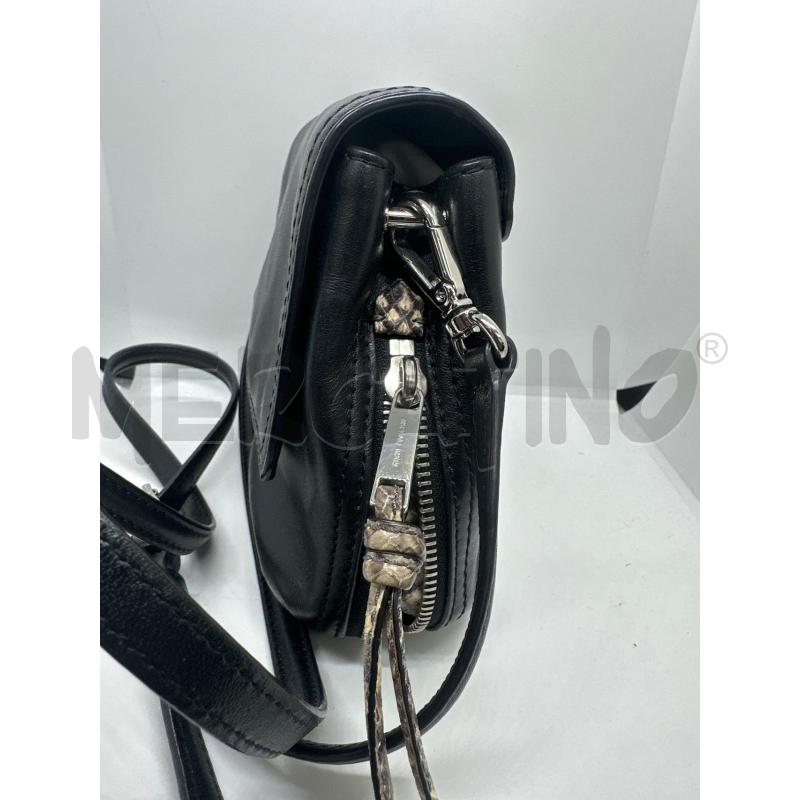 TRACOLLA DONNA MICHAEL KORS NERO PELLE INSERTI PITON | Mercatino dell'Usato Roma tor tre teste 2