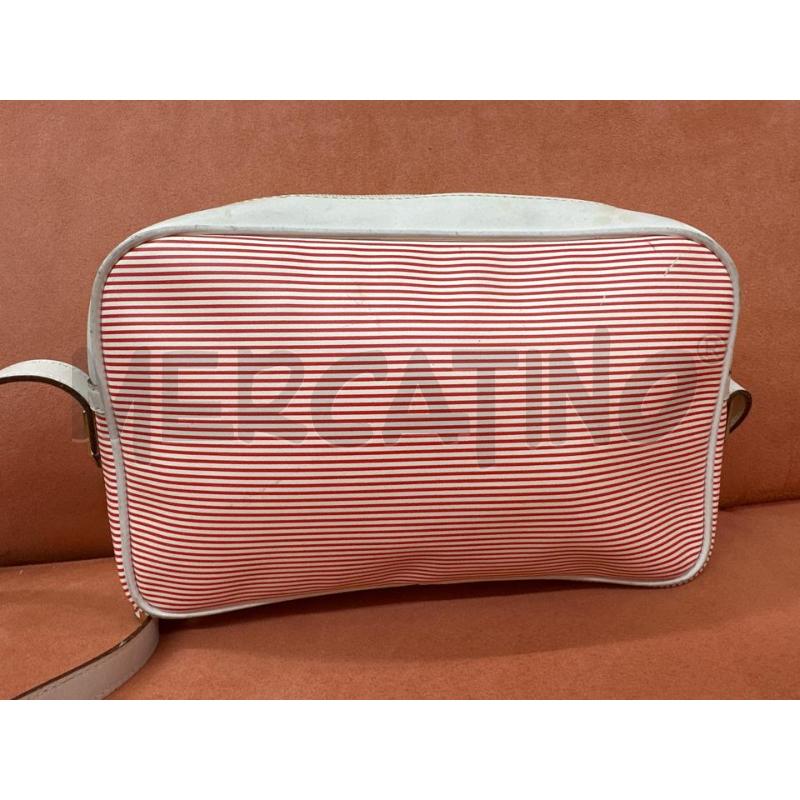 TRACOLLA DONNA VINTAGE YSL RIGHE ROSSO BIANCO | Mercatino dell'Usato Roma tor tre teste 3
