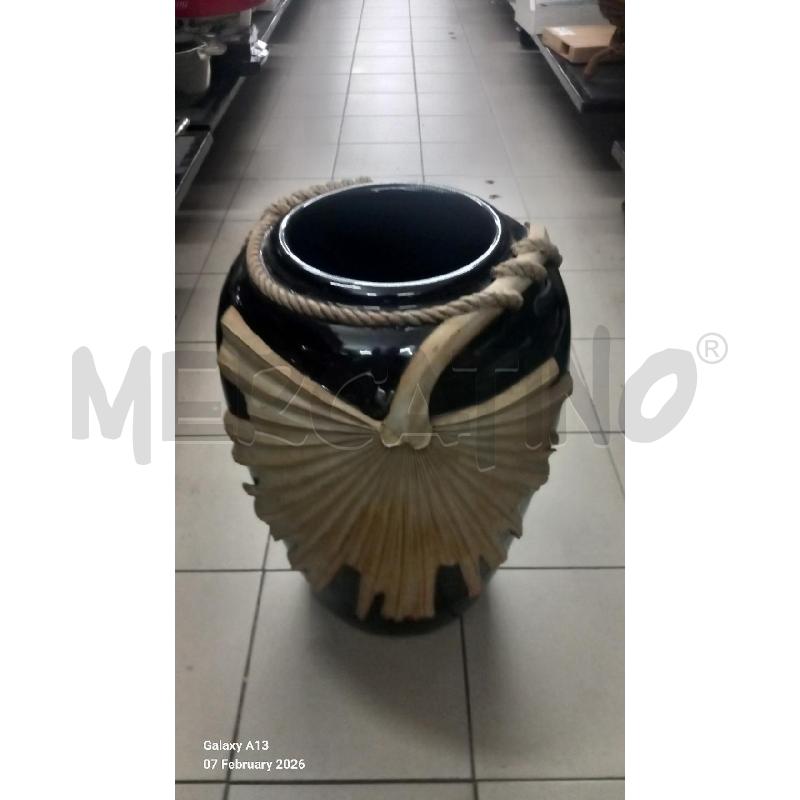 VASO NERO CORDE | Mercatino dell'Usato Roma tor tre teste 1