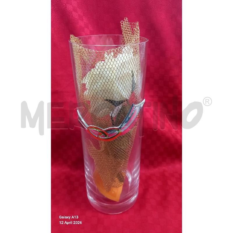 VASO VETRO 50 ANNI | Mercatino dell'Usato Roma tor tre teste 1