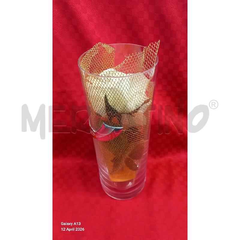 VASO VETRO 50 ANNI | Mercatino dell'Usato Roma tor tre teste 2
