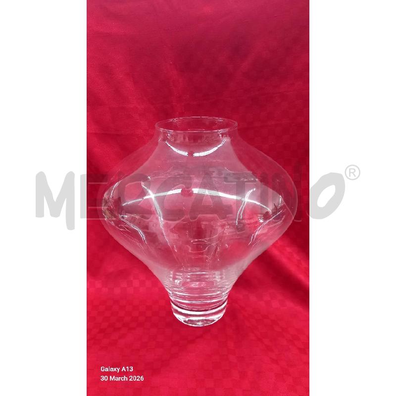 VASO VETRO BASE PICCOLA | Mercatino dell'Usato Roma tor tre teste 1