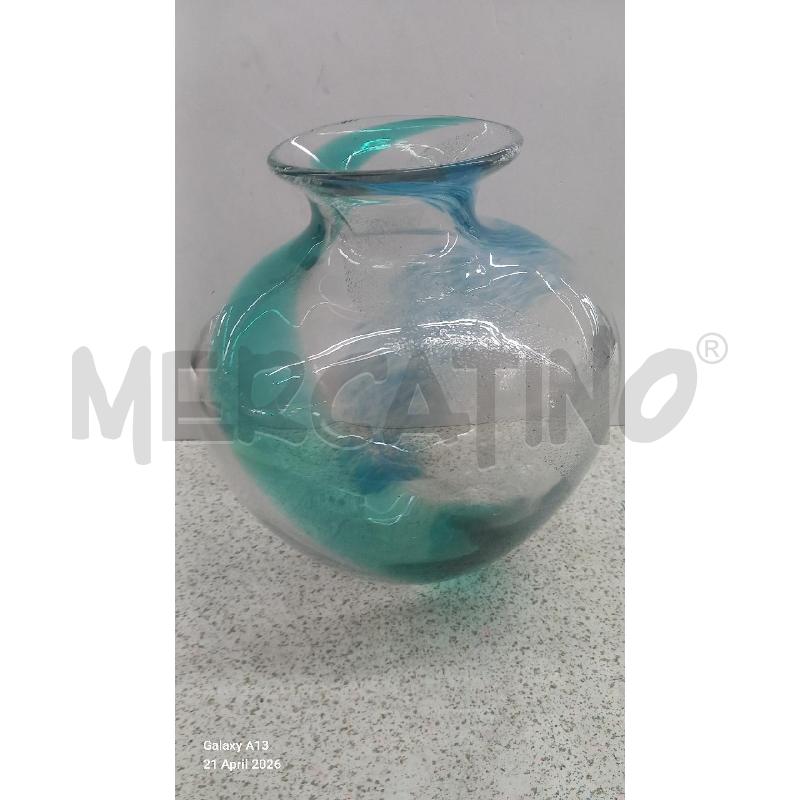 VASO VETRO BOMBATO  | Mercatino dell'Usato Roma tor tre teste 1